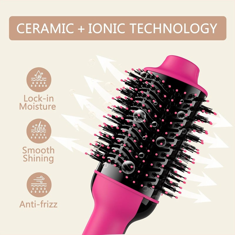 Umeely Hair Dryer Brush Blow Dryer in One, Upgraded 4 in 1 Hair Dryer and Styler Volumizer with Negative Ion Anti-frizz Ceramic Titanium Barrel Hot Air Hair Straightener Brush - Image 2